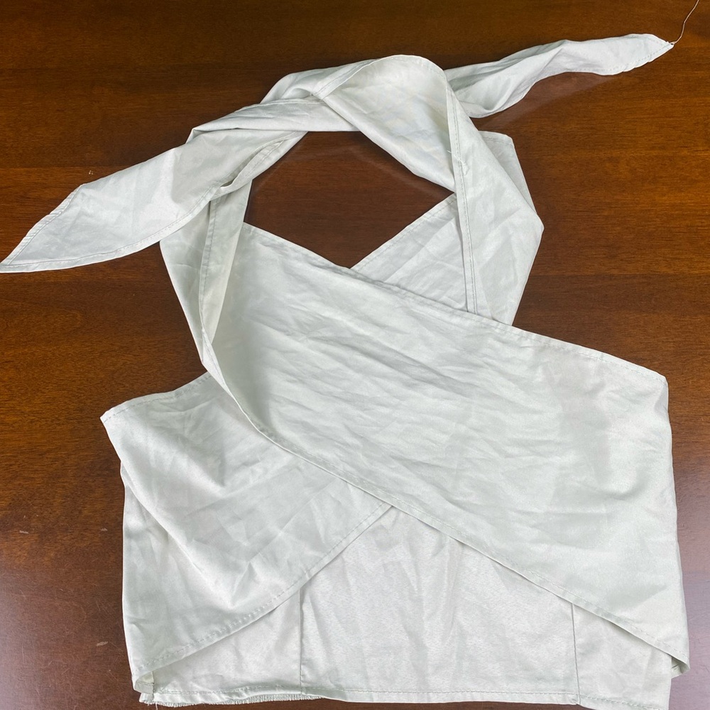 Elegant White Wrap Top